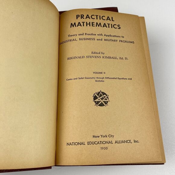 Practical Mathematics 1945 National Educational Alliance Kimball Books VOL 2-4 - Picture 4 of 13